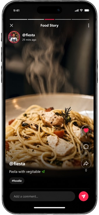 Suga food story app screen